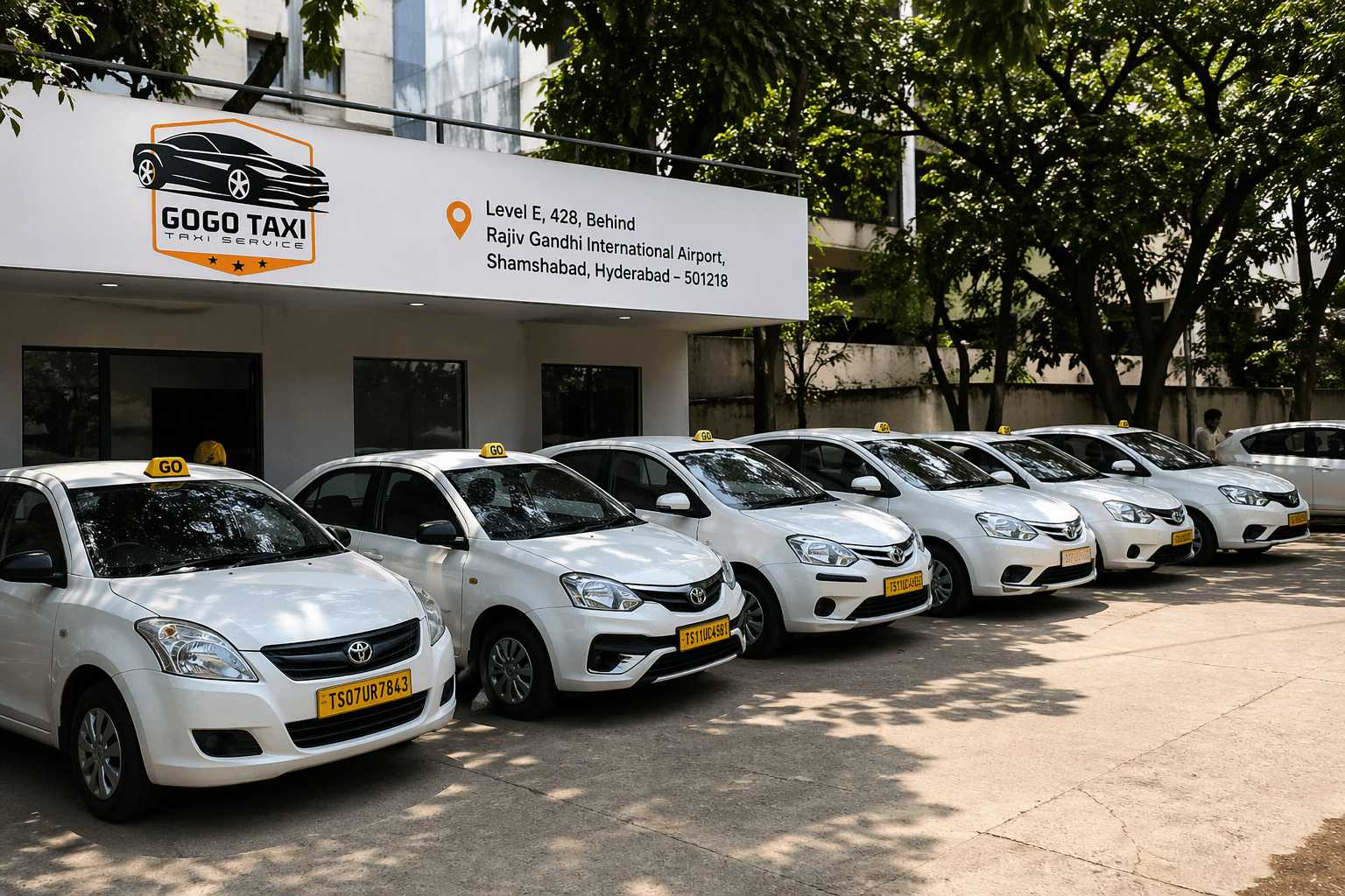 GOGO Taxi Corporate office in Hyderabad wit own fleet