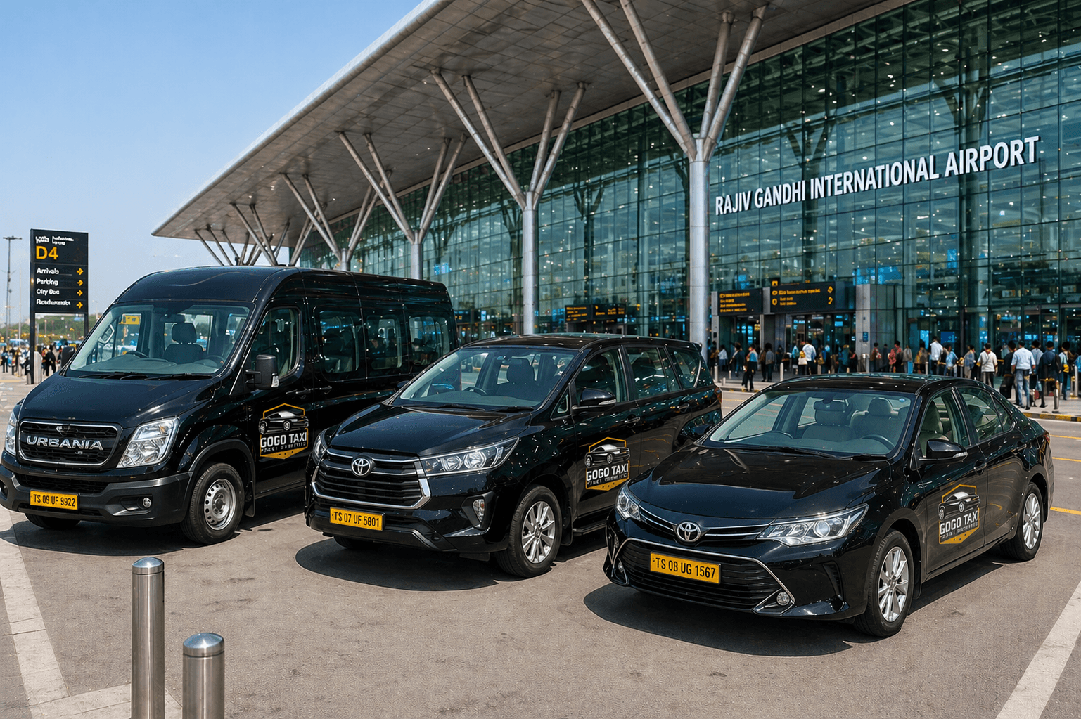 Airport Taxi Fleet Types in Hyderabad from GOGO taxi